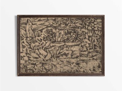 Abstract Garden II Vintage Art Print