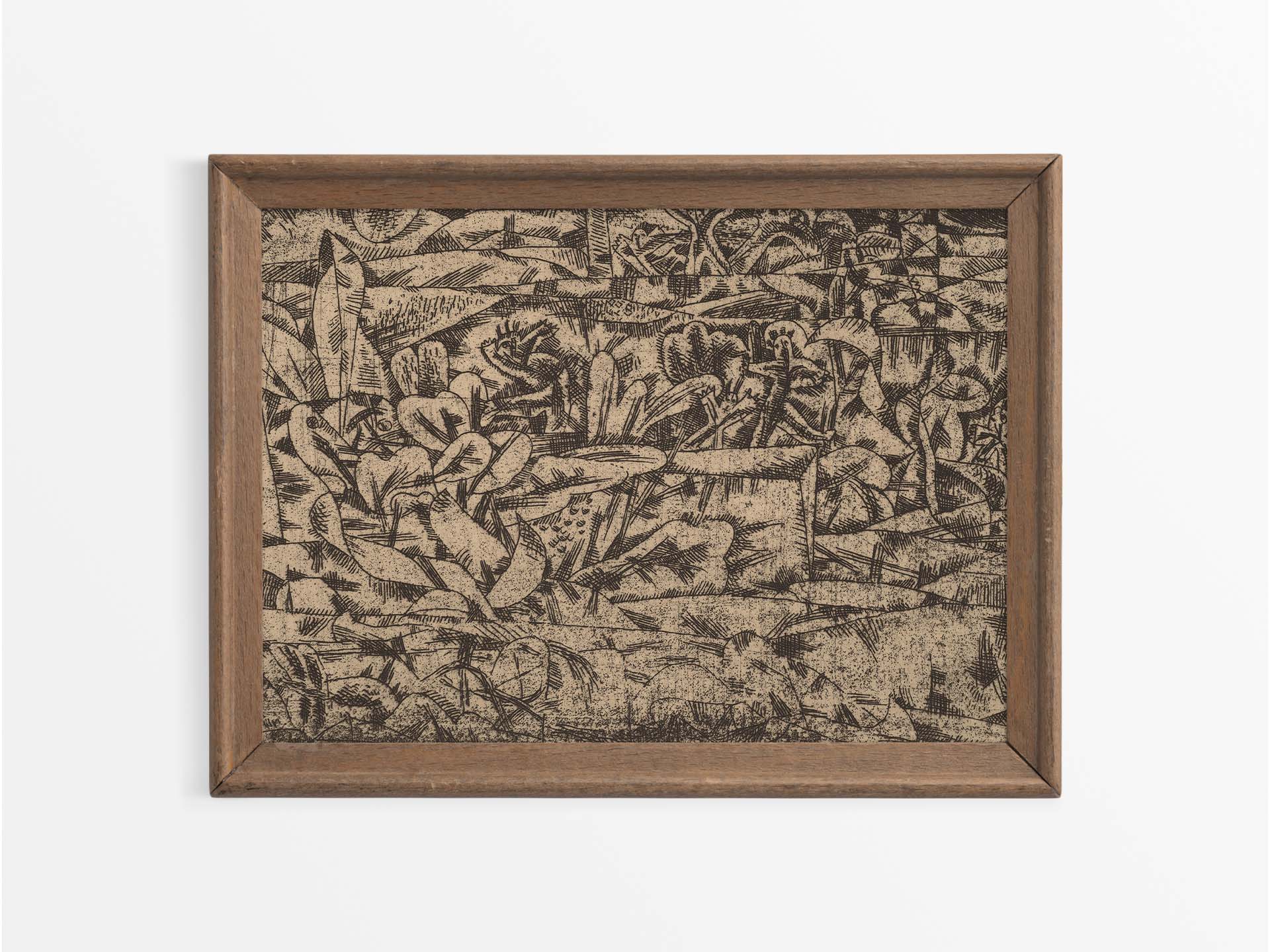 Abstract Garden II Vintage Art Print