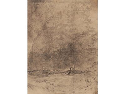Abstract Storm Vintage Art Print