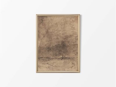 Abstract Storm Vintage Art Print