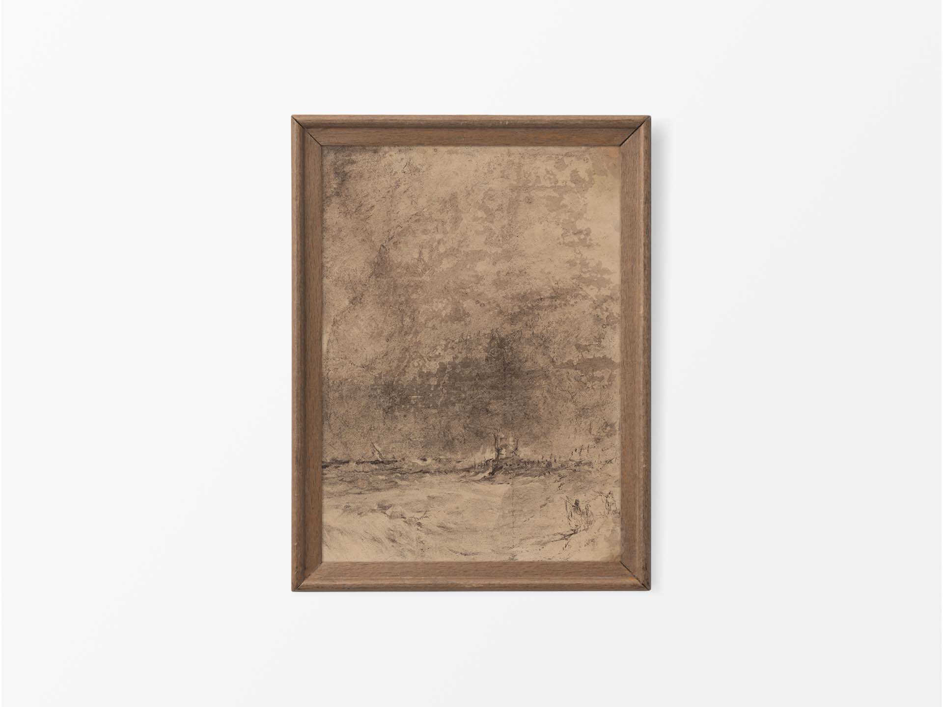Abstract Storm Vintage Art Print