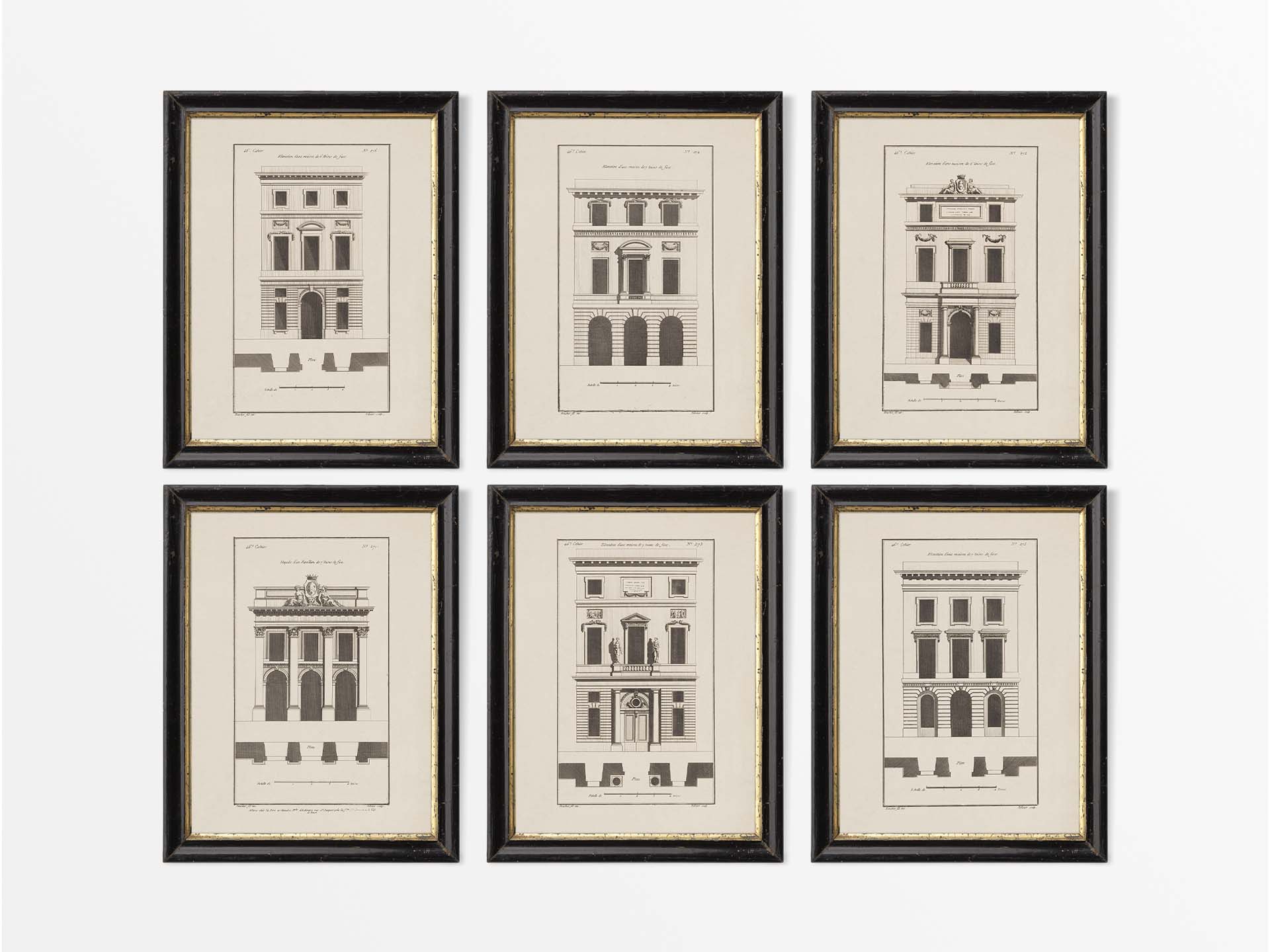 Architecture II (Set of Six) Vintage Art Prints