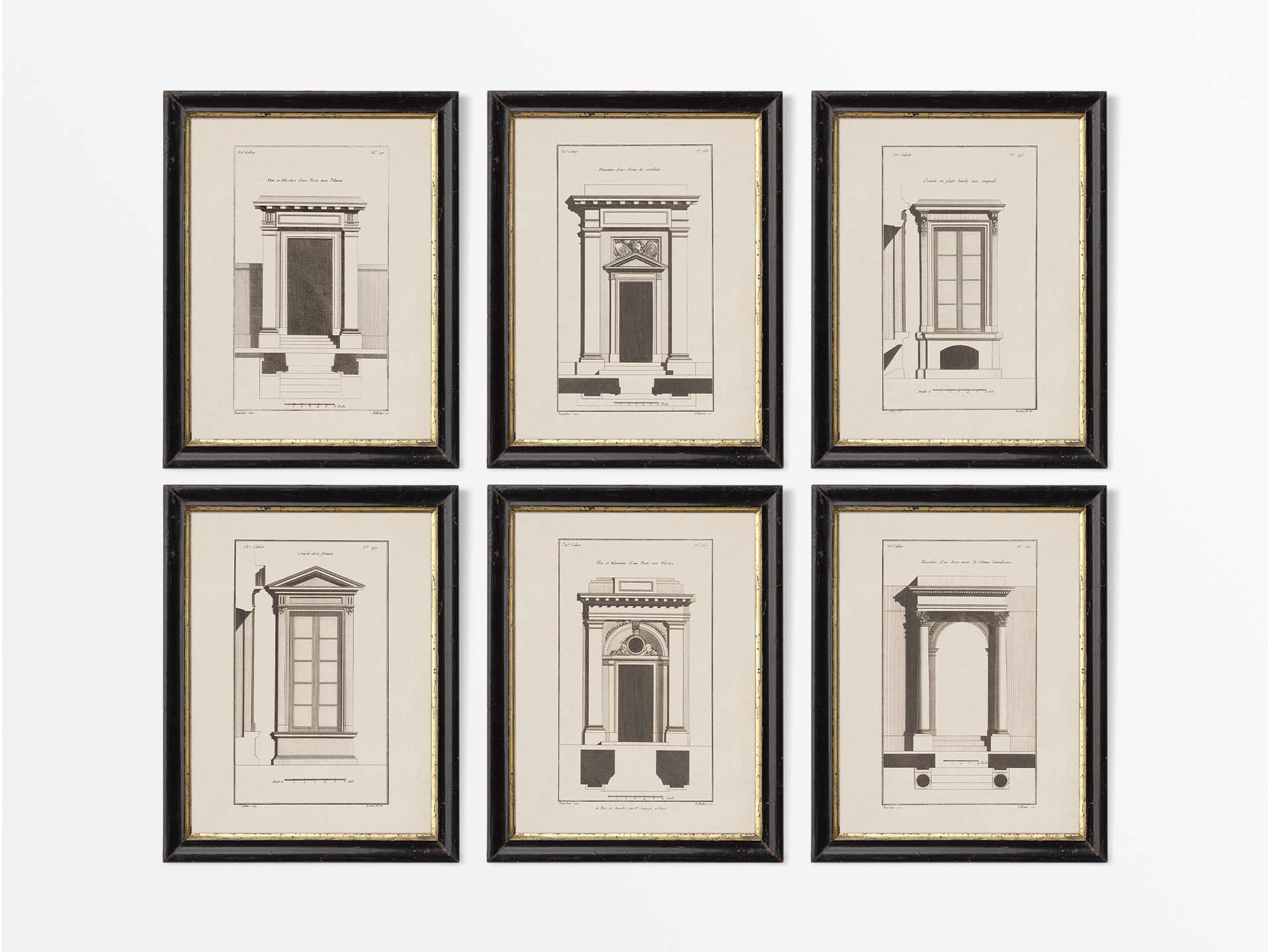 Architecture III (Set of Six) Vintage Art Prints