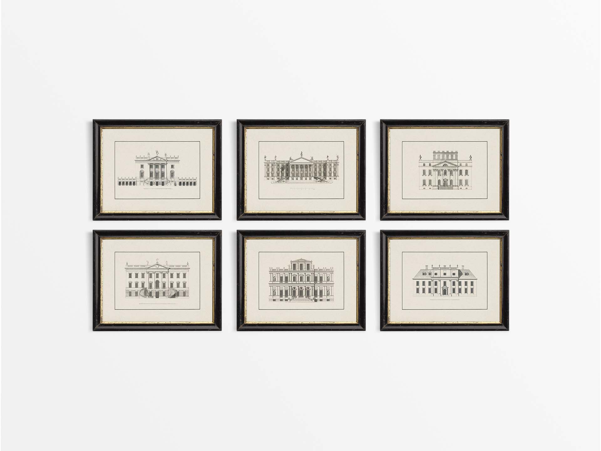 Architecture (Set of Six) Vintage Art Prints