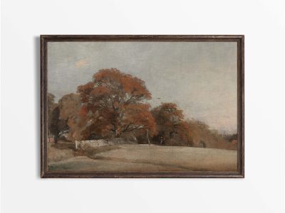 Autumn Countryside Vintage Art Print