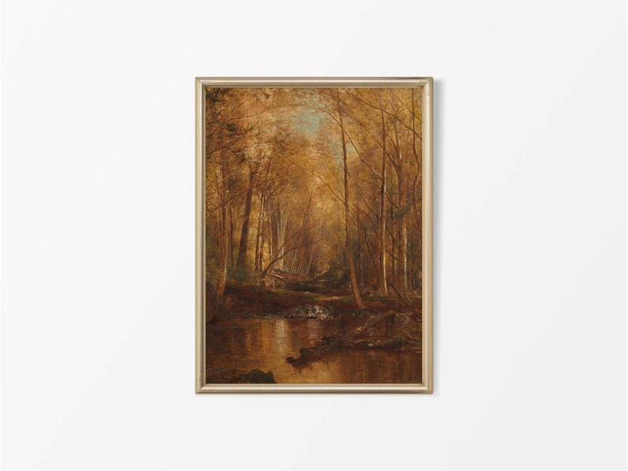 Autumn Forest II Vintage Art Print