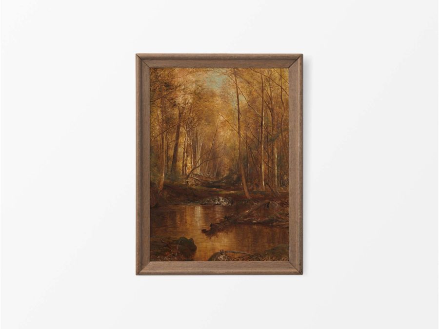 Autumn Forest II Vintage Art Print