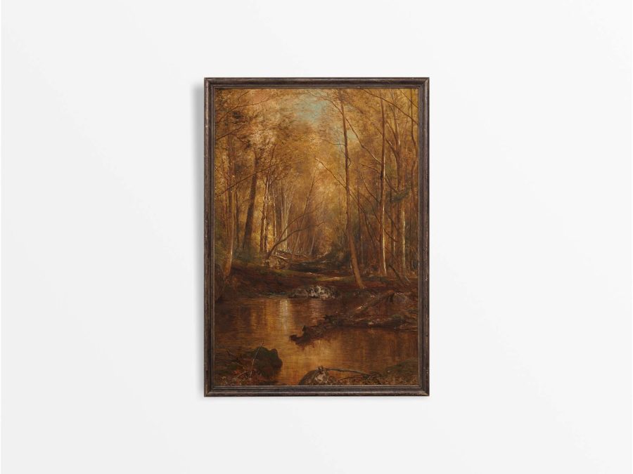 Autumn Forest II Vintage Art Print