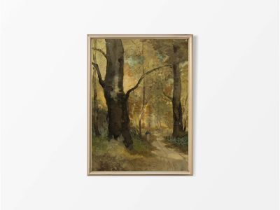 Autumn Forest Vintage Art Print