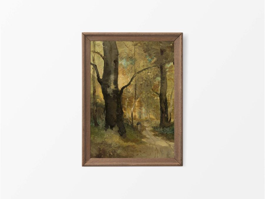 Autumn Forest Vintage Art Print