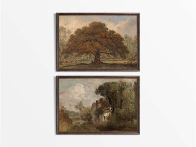 Autumn Landscape II (Set of Two) Vintage Art Prints