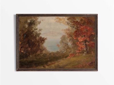 Autumn Landscape II Vintage Art Print