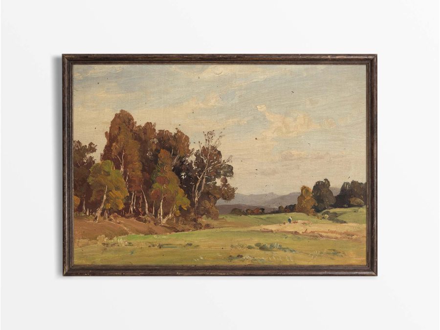 Autumn Landscape IX Vintage Art Print