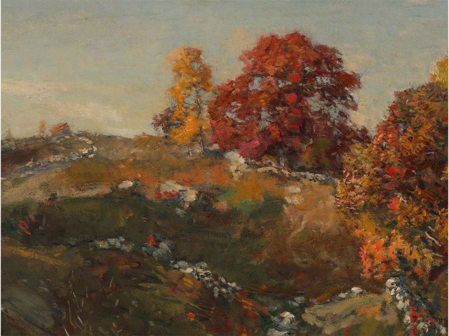 Autumn Landscape V Vintage Art Print