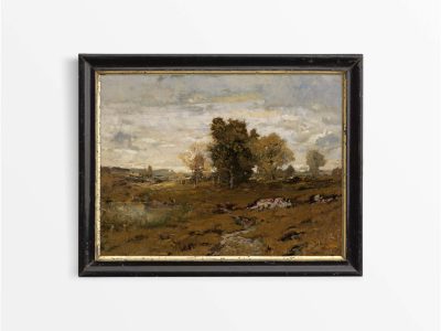 Autumn Landscape VII Vintage Art Print