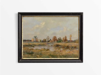 Autumn Marsh II Vintage Art Print