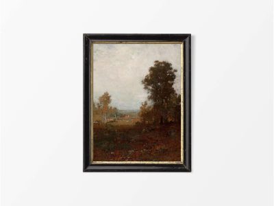 Autumn Pasture Vintage Art Print
