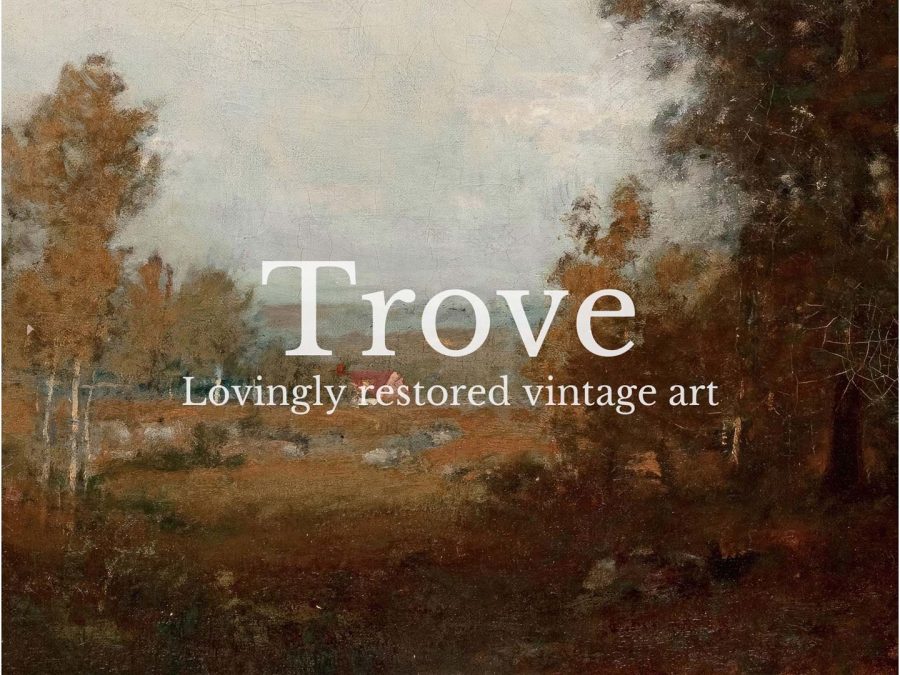 Autumn Pasture Vintage Art Print