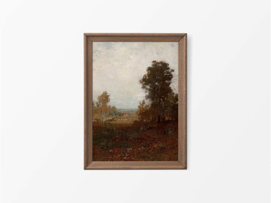 Autumn Pasture Vintage Art Print