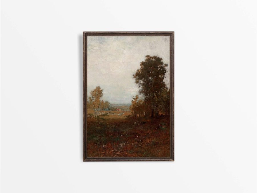 Autumn Pasture Vintage Art Print