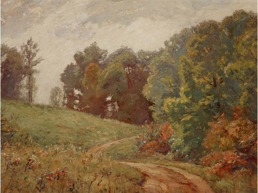 Autumn Trail Vintage Art Print