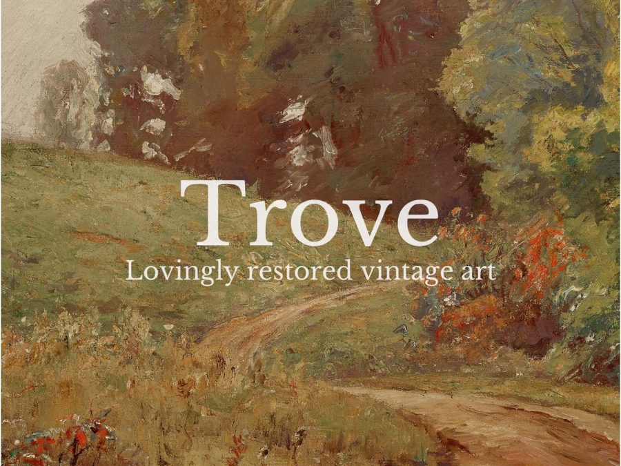 Autumn Trail Vintage Art Print