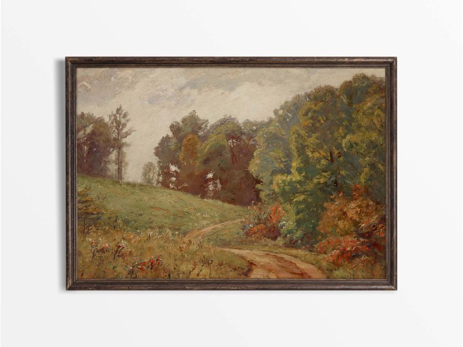 Autumn Trail Vintage Art Print