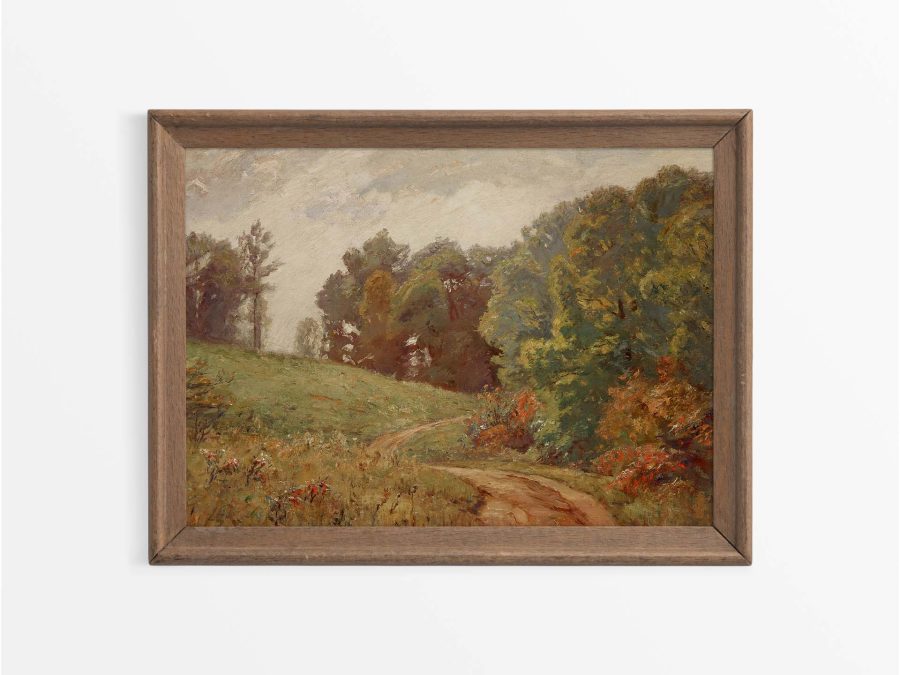 Autumn Trail Vintage Art Print