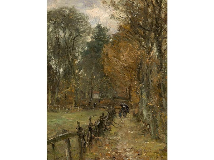 Autumn Trees Vintage Art Print