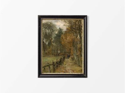 Autumn Trees Vintage Art Print