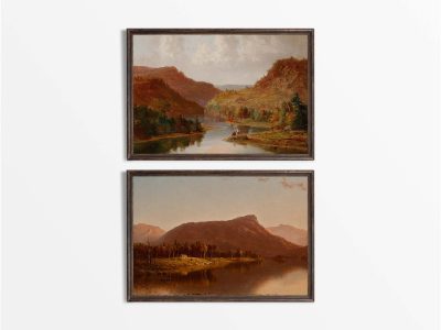Autumn Valley (Set of Two) Vintage Art Prints