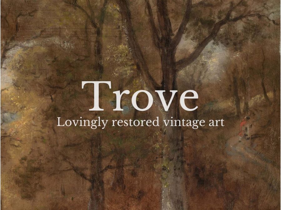 Autumn Woodland V Vintage Art Print