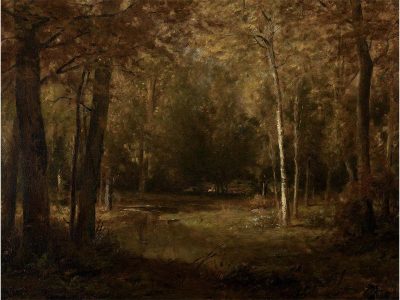 Autumn Woodland Vintage Art Print