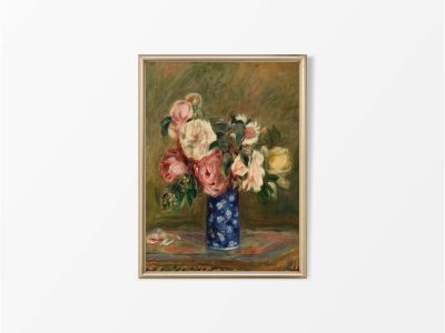 Bouquet of Roses Vintage Art Print