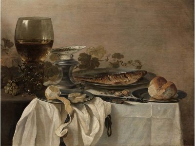 Bread & Fish Vintage Art Print