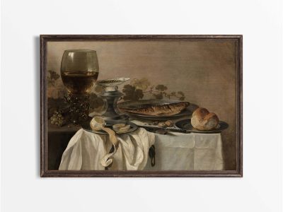Bread & Fish Vintage Art Print