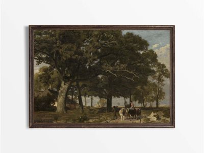 Cattle Vintage Art Print