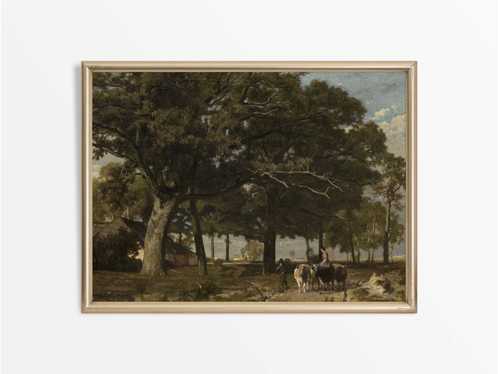 Cattle Vintage Art Print