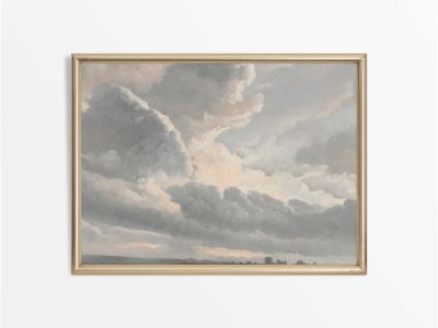 Cloudy Sky Vintage Art Print