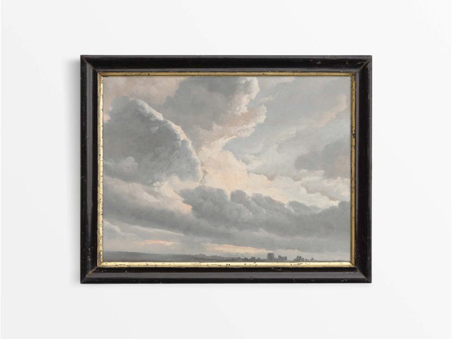 Cloudy Sky Vintage Art Print