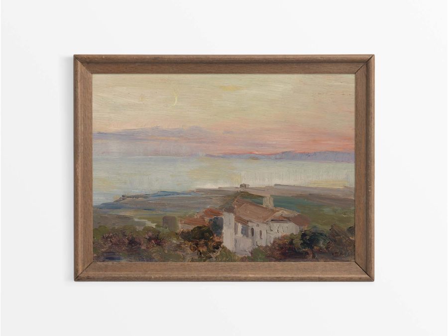 Coastal Sunset II Vintage Art Print