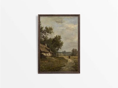 Country Cottage II Vintage Art Print