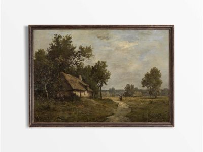 Country Cottage Vintage Art Print