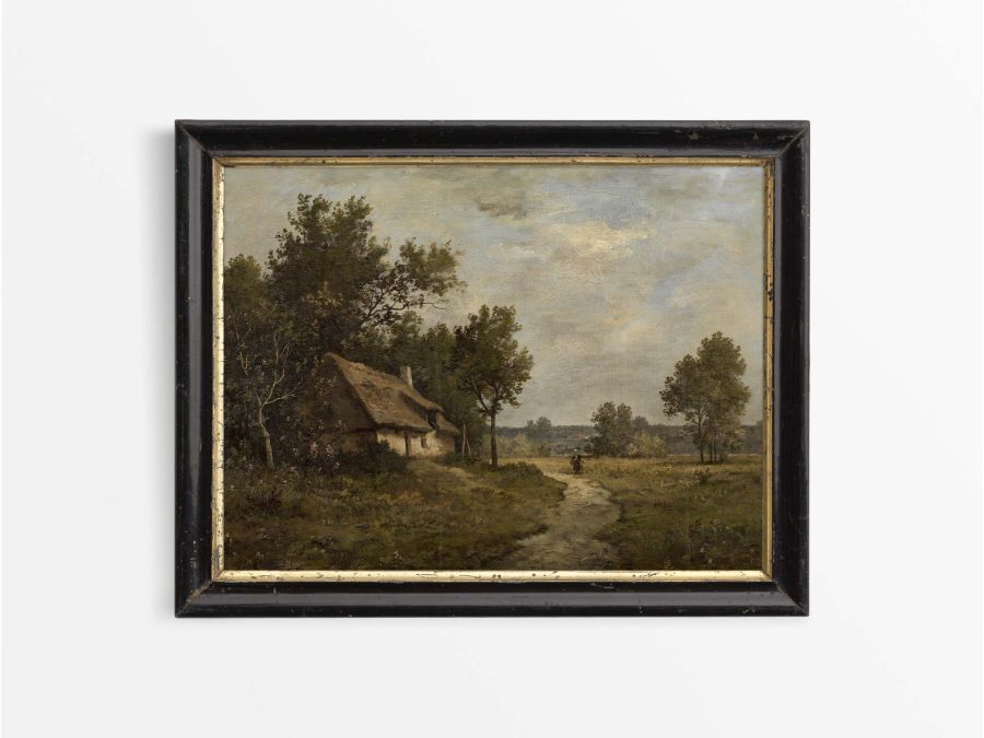 Country Cottage Vintage Art Print