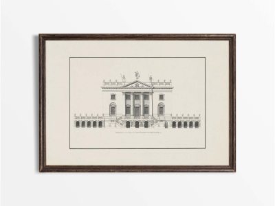 Country House II Vintage Art Print