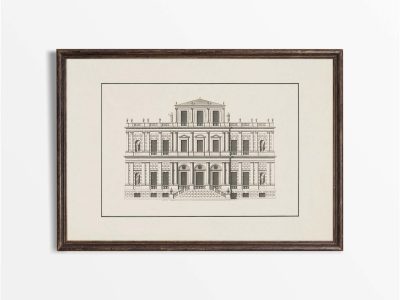 Country House III Vintage Art Print