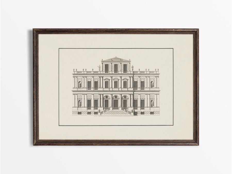 Country House III Vintage Art Print