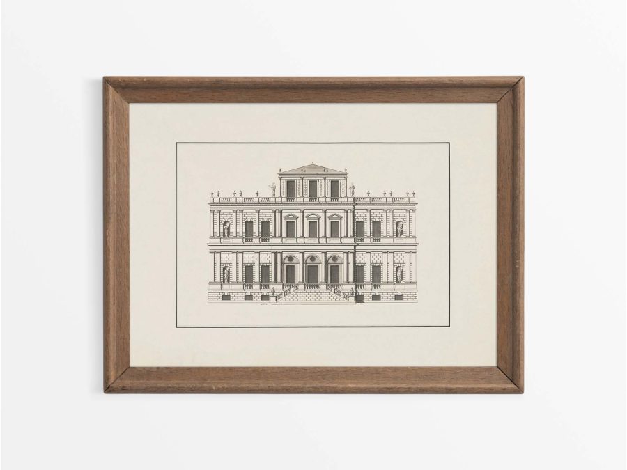 Country House III Vintage Art Print