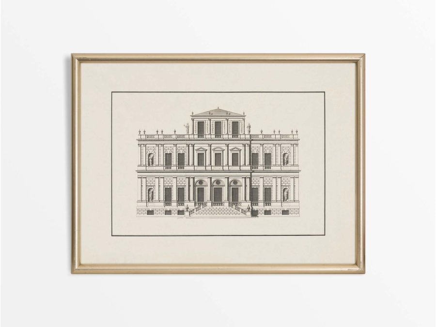 Country House III Vintage Art Print