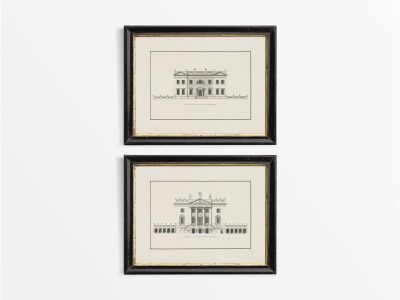 Country Houses (Set of Two) Vintage Art Prints